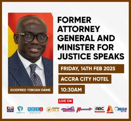 Godfred Dame to Address the Media Today