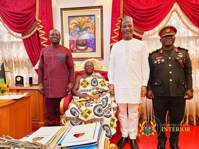 Asantehene Reports Encroachment by Illegal Miners.