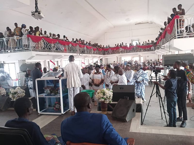 Seventeen Couples Wed in Mass Ceremony at Kadjebi Church of Pentecost